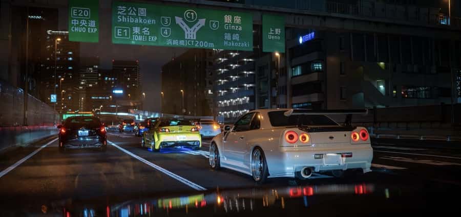 Daikoku & Tokyo Private JDM Tour by 700HP R34 GT-R - The 700HP R34 GT-R ride: the point of no return