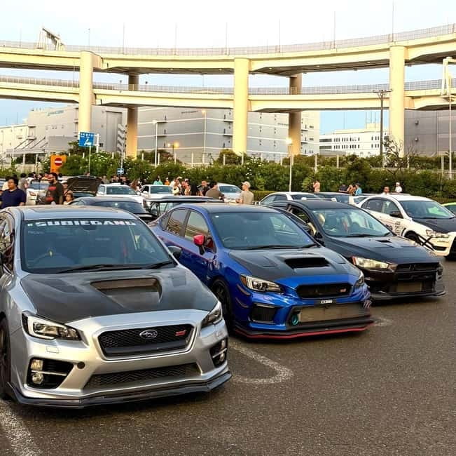 EVO, WRX, Skyline – JDM Night Run to Daikoku Car Meet - Shibuya meetup point: how to start without stress