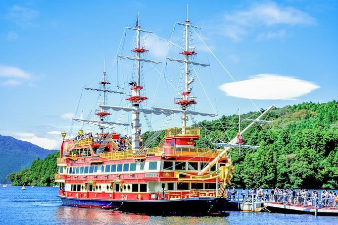 Private Tour - Hakone Day Trip! A Tour to Explore All Must-Sees! - Hakone Shrine and Kuzuryu Shrine: torii gate on the lake