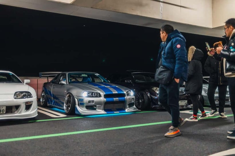 Secret Car Meet: R34 Skyline Car Club Membership - Meeting at City Circuit Tokyo Bay and How the Fixed Route Works
