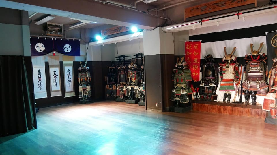 Tokyo: Best Samurai Experience - Inside the Dojo: Weapons on Display and Old-School Atmosphere