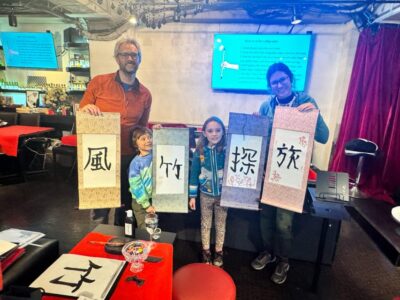 Tokyo: Calligraphy on Kanji Fan & Scroll with Drink - How the 80-Minute Shodō Class Really Flows