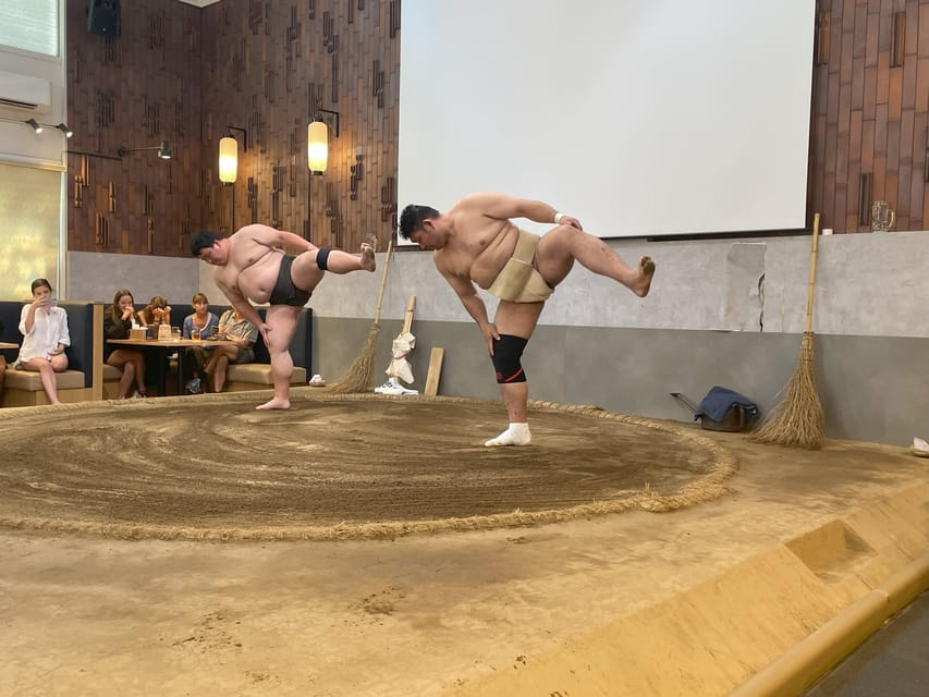 Tokyo: Challenge Sumo Wrestlers and Enjoy Meal - Tonkatsu vs sukiyaki: choosing your meal option