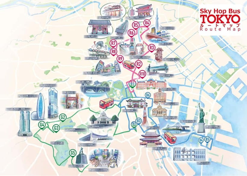 Tokyo: Hop-On Hop-Off Sightseeing Bus Ticket - Route 1: The Skytree–Asakusa–Ueno–Akihabara Course