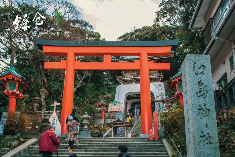 Tokyo: Kamakura & Enoshima Day Tour with Pickup & Train Ride - Riding the Enoden train for real Shonan coast scenery