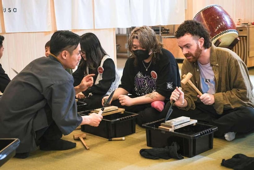 Tokyo: Knife Making Workshop (Sharpening, Engraving) - Sharpening the Blade: Where Patience Turns Into Skill