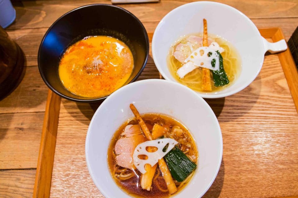 Tokyo: Ramen Tasting Tour with 6 Mini Bowls of Ramen - Ueno route: Kyushu-style roots, then tsukemen dipping