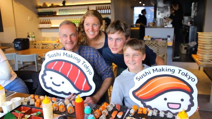 Tokyo: Roll and Authentic Sushi Making Class in Asakusa - Ingredients and the best part: eating what you made