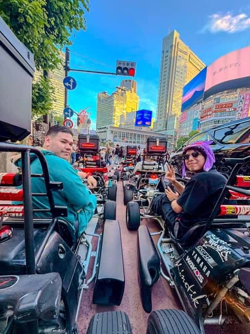 Tokyo: Shibuya and Shinjuku Streets Guided Go-Karting Tour - Harajuku: street style energy from a moving vantage point