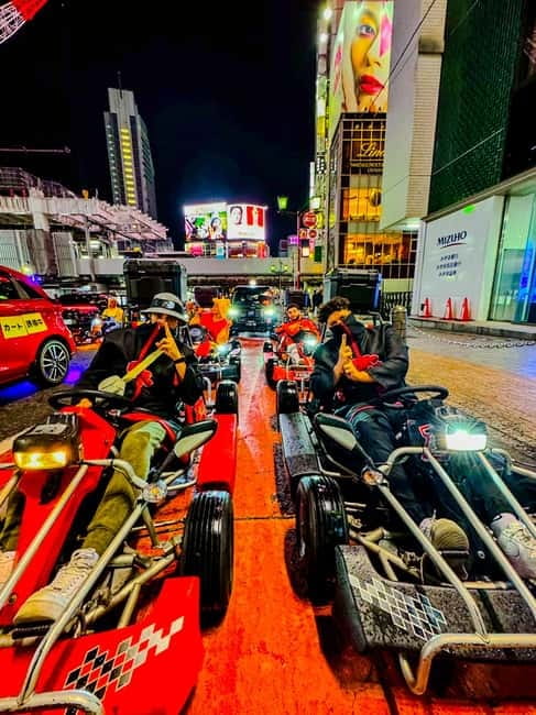 Tokyo: Shibuya and Shinjuku Streets Guided Go-Karting Tour - The one-hour flow: safety briefing to final return
