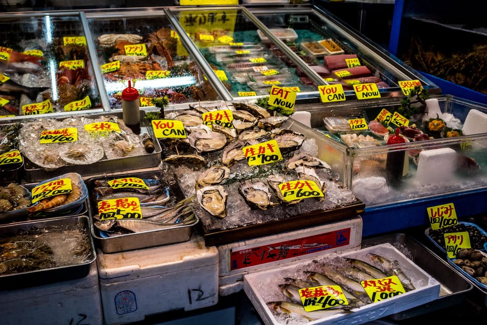 Tokyo: Tsukiji Fish Market Food and Culture Walking Tour - Wagyu skewers, tamagoyaki, fish cake, and fruit: what each bite teaches