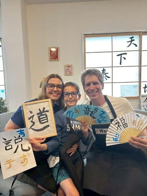 Tokyo:Calligraphy &Make your original folding fan in Asakusa - Asakusa Calligraphy: A Calm Creative Break in a Busy Neighborhood