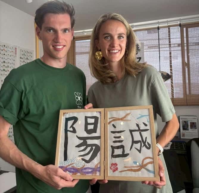 Tokyo:Calligraphy &Make your original folding fan in Asakusa - Your Final Piece: Writing Until It Feels Like You